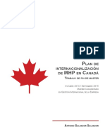 Plan internacionalización MHP Canadá