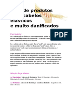 Guia de Produtos para Cabelos Elásticos e Muito Danificados