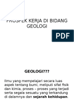 Prospek Kerja Di Bidang Geologi