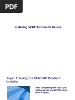 Installing VERITAS Cluster Server