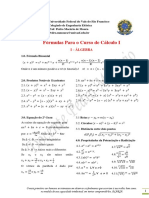 Fórmulas Para o Curso de Cálculo