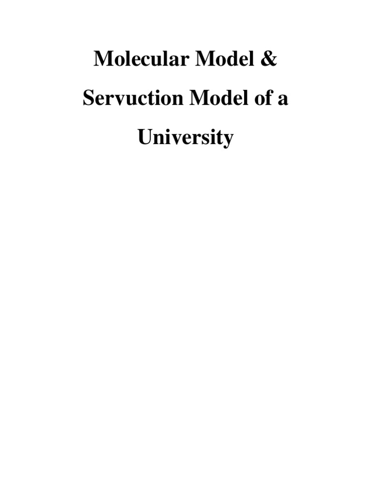 Servuction and Molecular Models in Universities | PDF | Conceptual ...