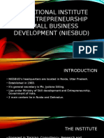 The National Institute For Entrepreneurship and Small Business Development (Niesbud)