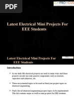 Latest Electrical Mini Projects For EEE Students