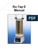 Ro-Tap E Manual 2005