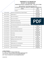 BEng(H) Civil Engineering Timetable