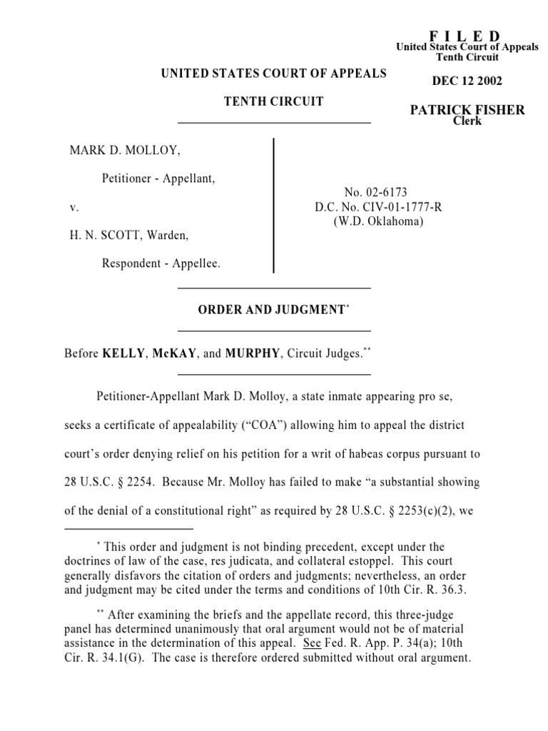 Filed: Patrick Fisher | PDF | Double Jeopardy Clause | Search And Seizure