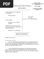 Safeco Insurance Co. v. Mares, 10th Cir. (2003)