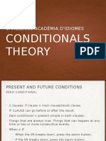 Challenge Acadèmia D'Idiomes: Conditionals Theory