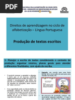 Direitos de Aprendizagem - Produção de Textos
