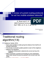 A Review of Current Routing Protocols For Ad Hoc Mobile Wireless Networks
