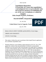 John Joseph Pinson v. Dareld Kerby, 936 F.2d 583, 10th Cir. (1991)