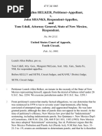 Leatch Allen Helker v. John Shanks, and Tom Udall, Attorney General, State of New Mexico, 47 F.3d 1065, 10th Cir. (1995)