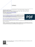 Long-Term Contracts, Rational Expectations, and the Optimal Money Supply Rule