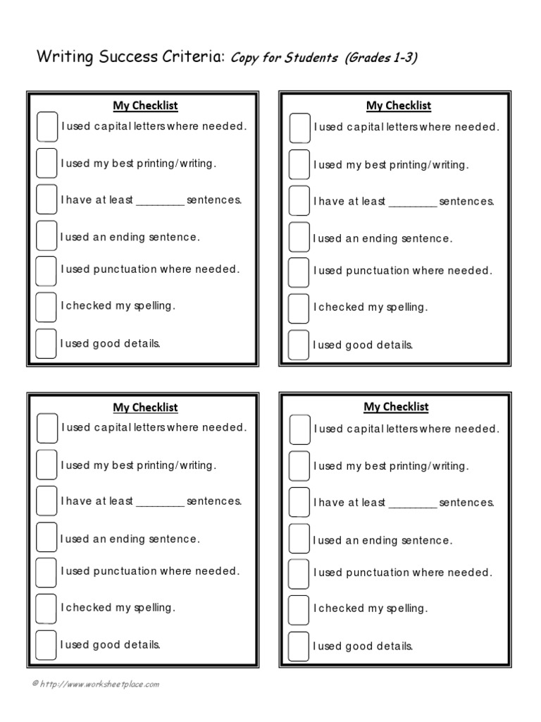 Writing Success For 1 3 | PDF
