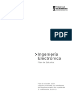 Plan de Estudios Electronica 2009 - Version 2011junio 2013