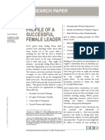 Profile of A Successful Female Leader: Research Paper