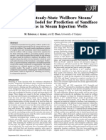 Semi-Unsteady Wellbore Model for Steam Injection Wells