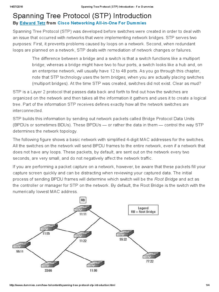 Spanning Tree Protocole Pdf | Enzo BTS SIO 2 LEFORT – YXYKU