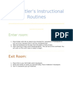 Classroom Structure 2 Instructional Routines