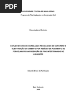 ESTUDO DO USO DE AGREGADOS RECICLADOS DE CONCRETO E SUBSTITUIÇÃO DO CIMENTO POR RESÍDUO DE POLIMENTO DE PORCELANATO NA PRODUÇÃO DE PISO INTERTRAVADO DE CONCRETO