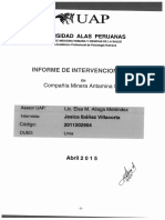 Informes de Intervencion Social X Ibañez Villacorta Jesica Ivonne PDF