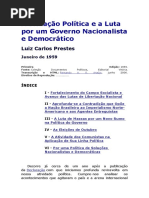 A Situação Política e a Luta Por Um Governo Nacionalista e Democrático