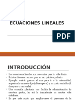 Clase Demo - ECUACIONES LINEALES