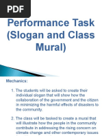 performance task  slogan and class mural 