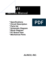 ALINCO DJ-A41 Service Manual