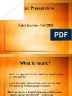 Music Presentation: Sylva Emilyan, Fall 2008
