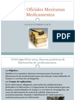 Normas Oficiales Mexicanas de Medicamentos