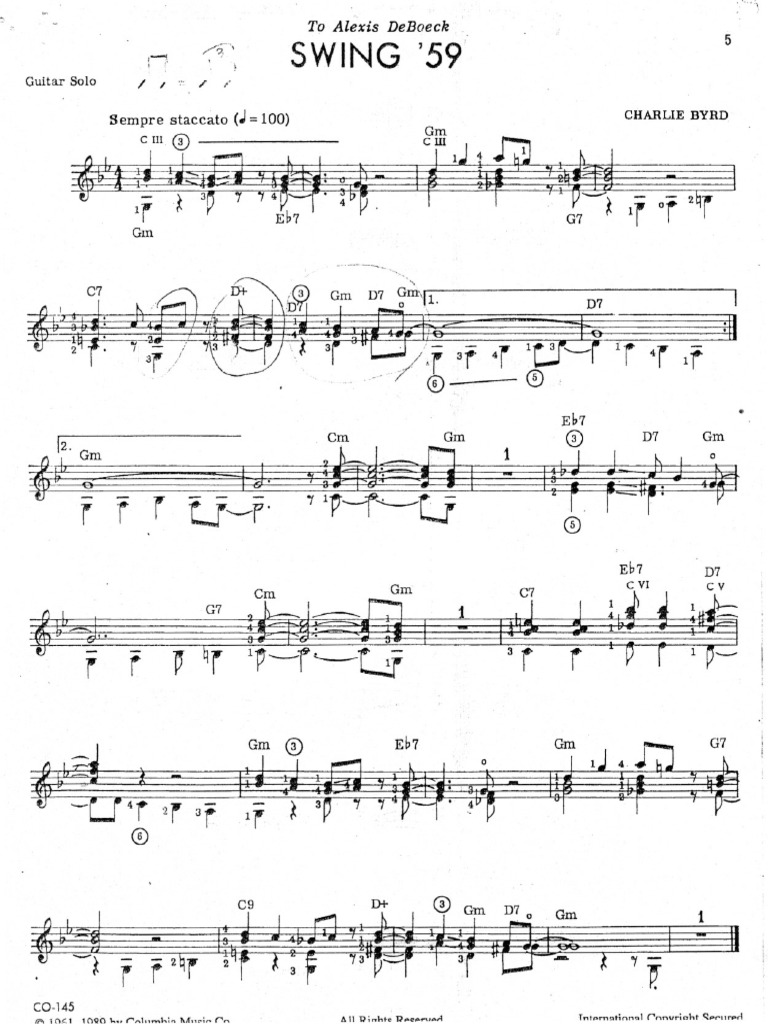 Swing 59 Charlie Byrd PDF Entertainment (General)