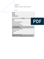 CTC Calculation Excel