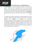 Co-channel Interference in GSM Networks