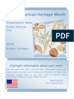 Jewish Heritage Month Event Flyer