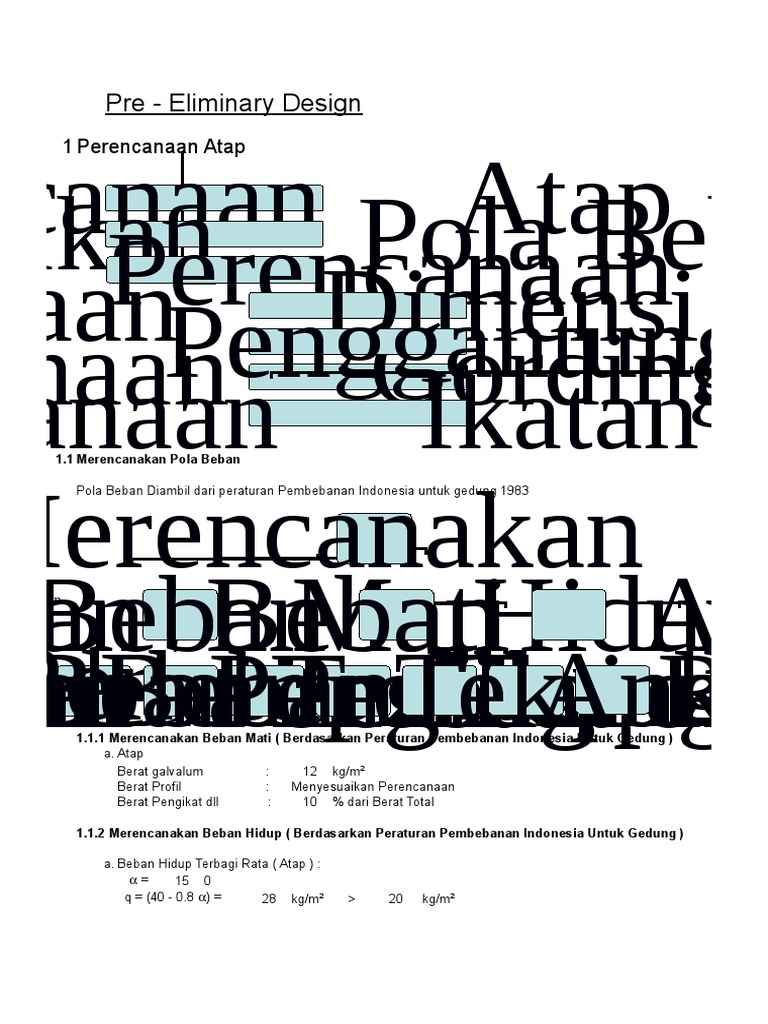 Perhitungan Struktur Gudang Baja Perhitungan Struktur Gudang Baja