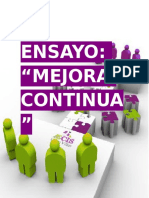 Ensayo de Mejora Continua