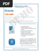 Oracle: Oracle Database 12c: RAC and Grid Infrastructure Administration Total Questions: Web URL