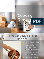 Cooking Terms: The Language of The Recipe