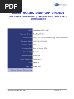 Shell Marina Lobp-Gmp Project: Loop Check Procedure / Methodology For Field Instruments