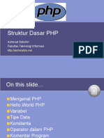 Struktur Dasar PHP