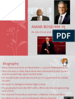 AMAR BOSE: : An Electrical and Sound Engineer