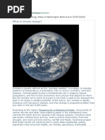 Definition of Climate Change