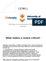 Unit 6 Comparative Literature Review Tips