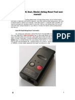 VW-Audi Airbag Reset Tool User Manual