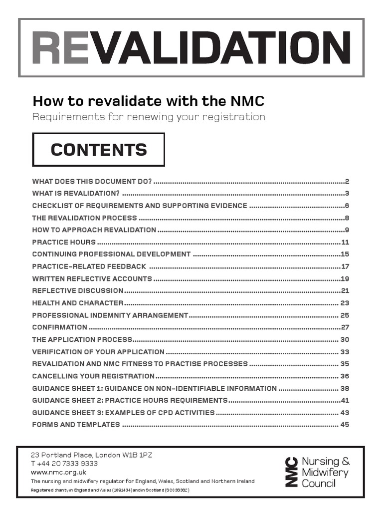 How To Revalidate With The NMC Requirements For Renewing Your