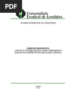 Pareceres na educação infantil