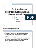 Sesión 3: Medidas de Seguridad Avanzadas para Clientes y Servidores