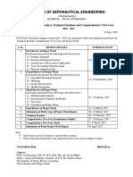 Schedule For Major Project Technical Seminar and Viva Voce PDF